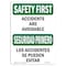 Signmission OSHA Sign, Accidents Are Avoidable Bilingual, 10in X 7in Rigid Plastic, 7" W, 10" L, Landscape OS-SF-P-710-L-10730 - alternate 1